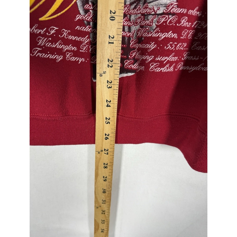 Vintage Washington Redskins Nutmeg Mills Sweatshirt Mens Large Red USA Made 90's - Picture 6 of 7